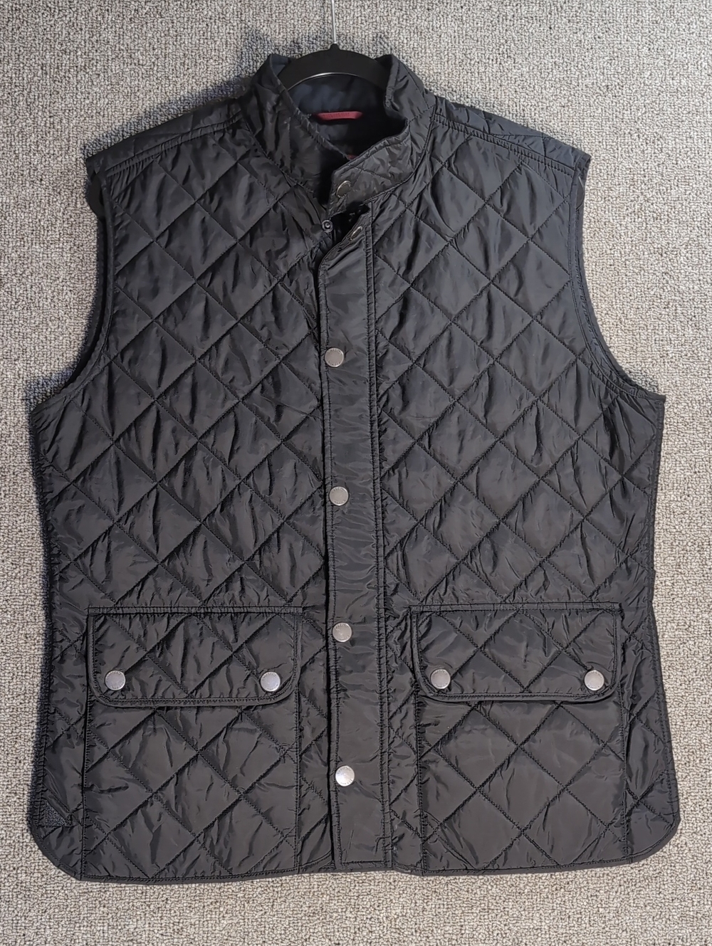 UNTUCKit Wynnwood Quilted Vest Gilet Size Medium in Black